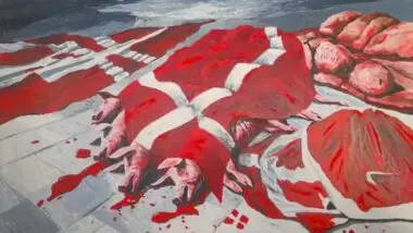 Cartaz da exposição "And Now You Care?", do chileno Marco Evaristti: artista é conhecido por trabalhos concebidos para chocar.