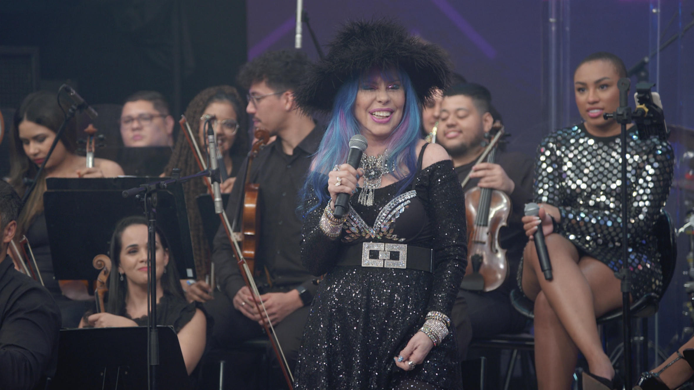 A cantora Baby do Brasil, que foi criticada por defender o perdão num culto religioso