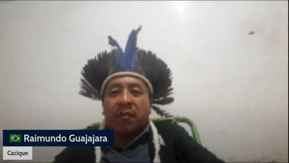 Cacique indígena, Raimundo Guajajara (foto) apela: "Parem de mandar dinheiro para Ongs".