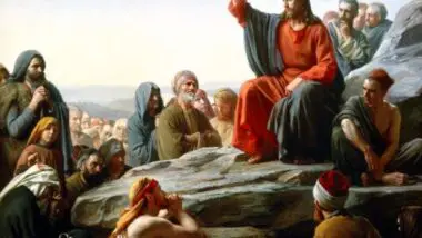 Detalhe do quadro "O Sermão da Montanha" (1877), do pintor dinamarquës Carl Bloch.