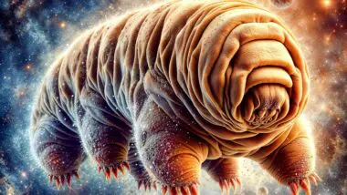 Representação fiel do tardígrado feita por inteligência artificial: resistência a ambientes extremos, como o vácuo do espaço, pode fazer o minúsculo animal se tornar um aliado dos pacientes com câncer contra os efeitos da radioterapia