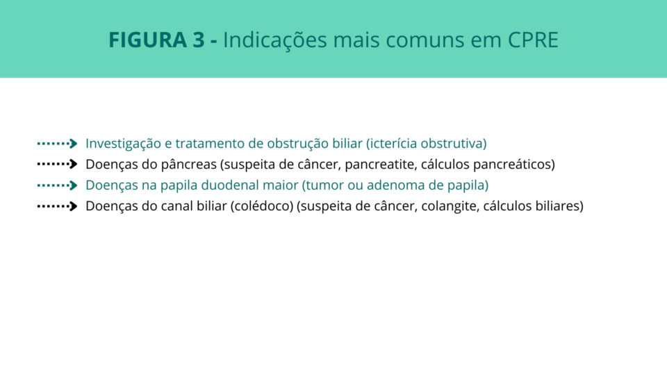 Indicações mais comuns em CPRE
