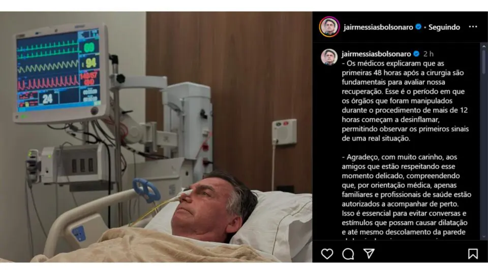 bolsonaro, hospital, cirurgia, recuperação