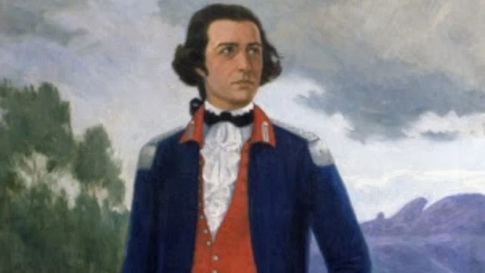 Ilustração de Tiradentes, líder do movimento da Inconfidência Mineira.
