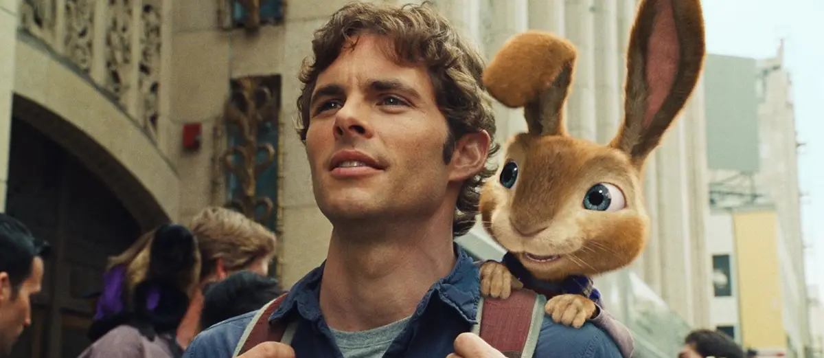James Marsden e seu coelhinho estão em "Hop - Rebelde sem Páscoa"
