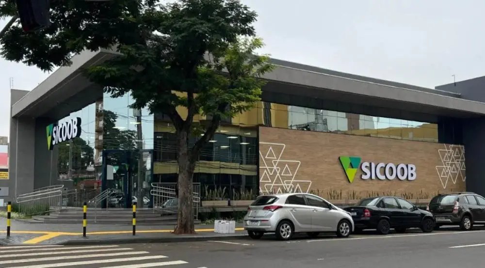 Agência do Sicoob em Foz do Iguaçu.