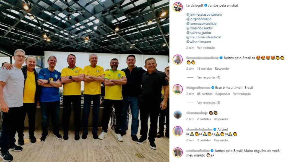Encontro Bolsonaro com governadores pela anistia
