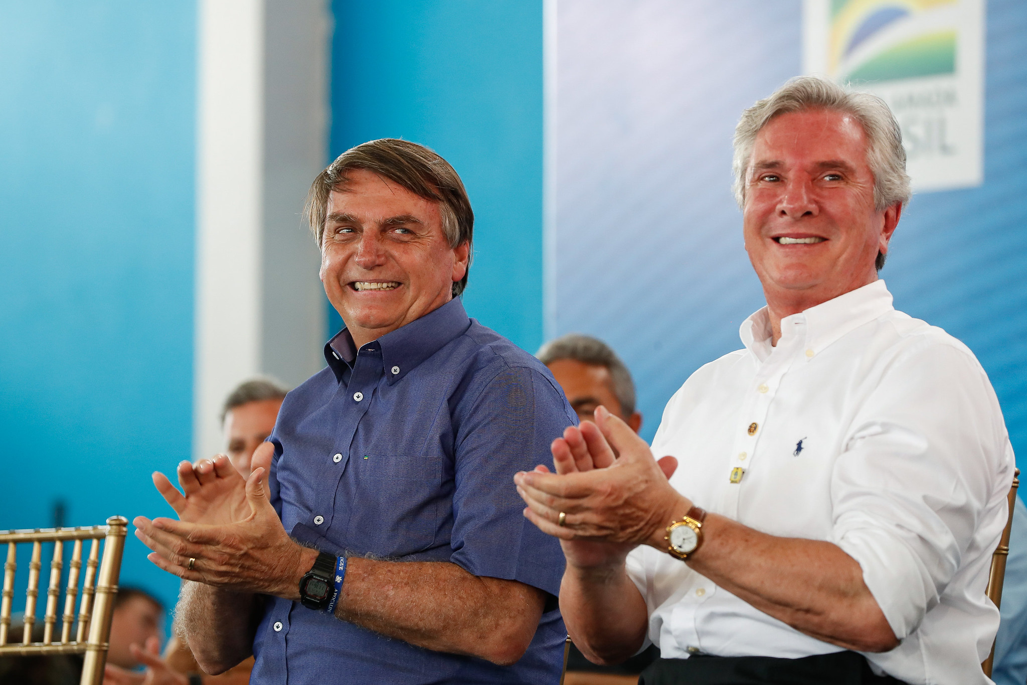 Bolsonaro e Collor durante evento em Alagoas em 2020.