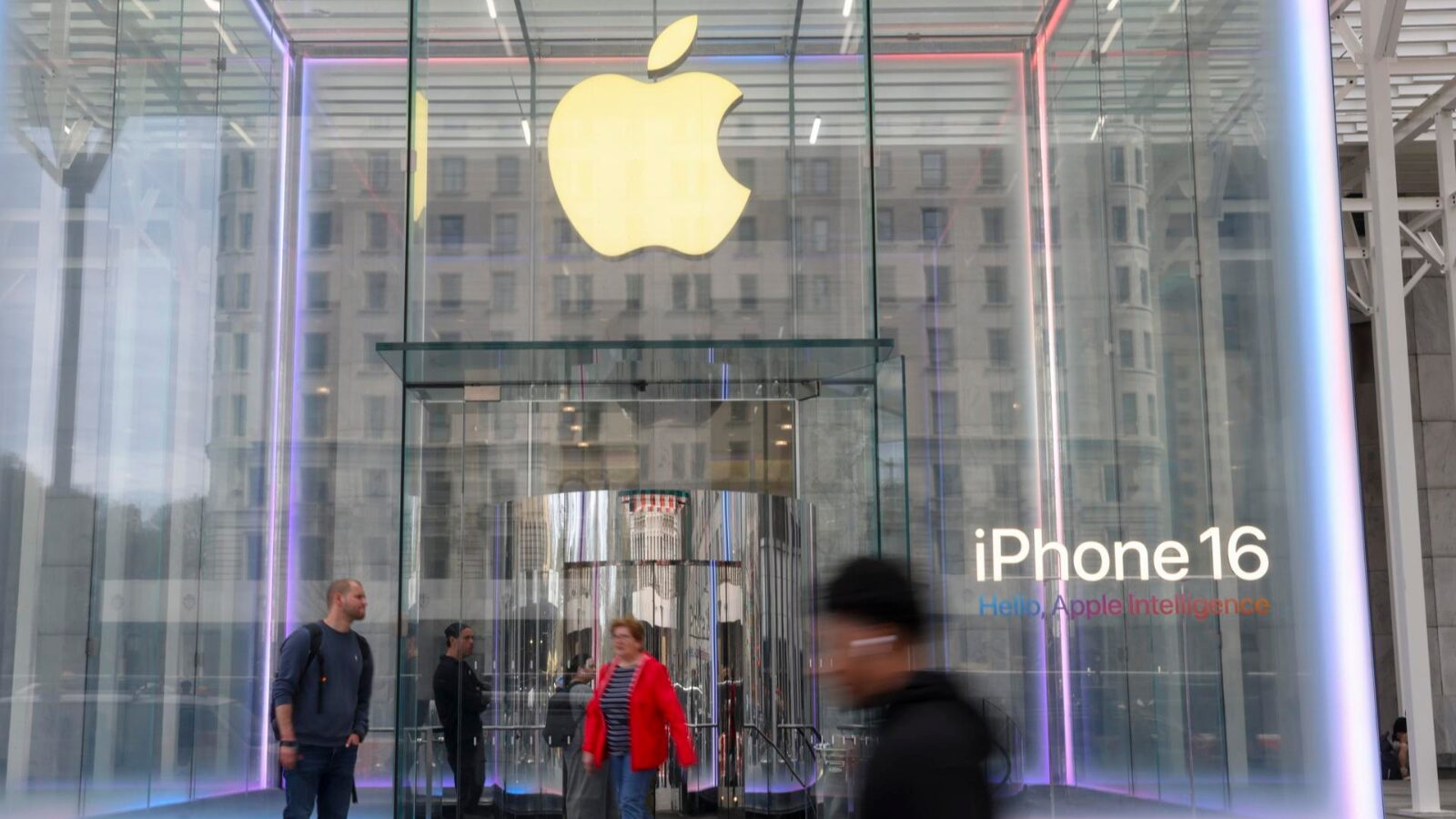 Loja da Apple em Nova York: empresa deve sofrer impacto das tarifas anunciadas por Trump.