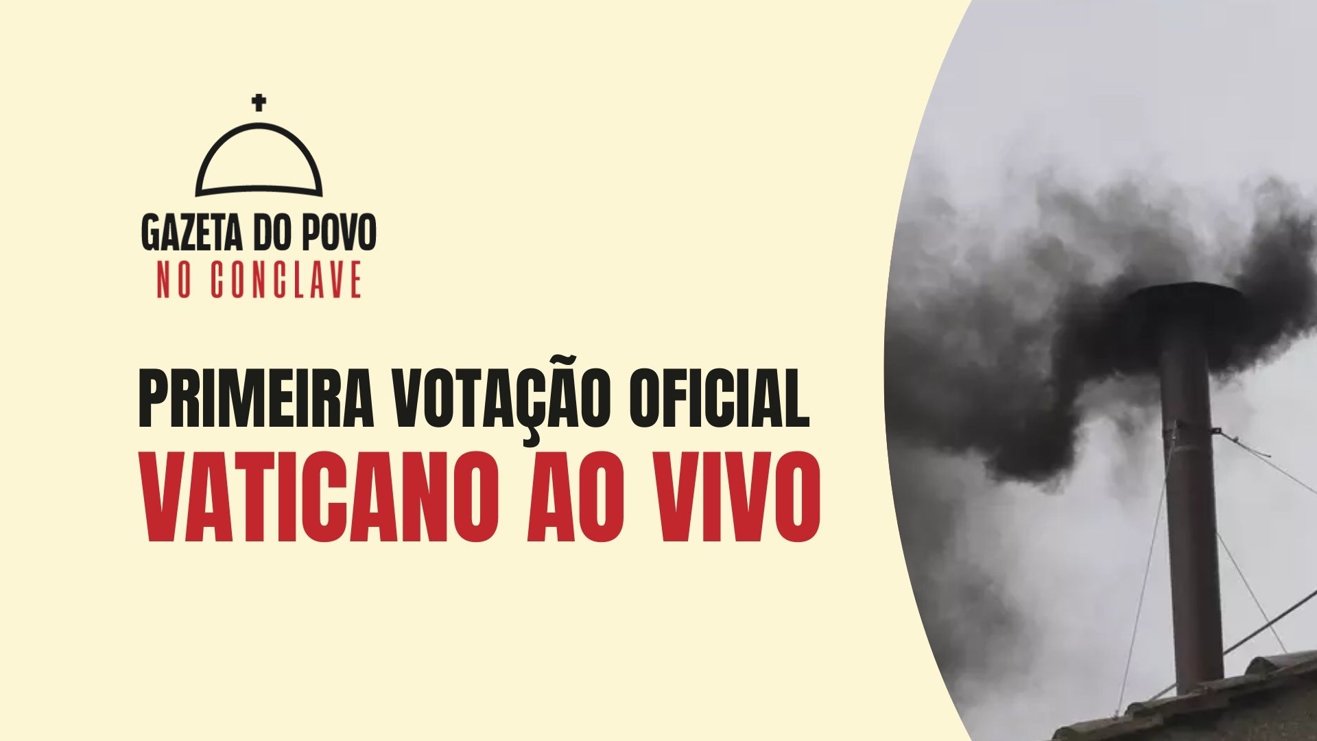 Gazeta do Povo faz cobertura ao vivo do Conclave, com transmissão da expectativa de escolha do novo papa no Vaticano