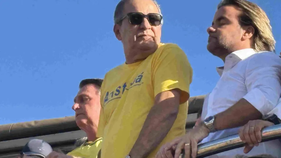 Pastor Silas Malafaia durante ato em Brasília