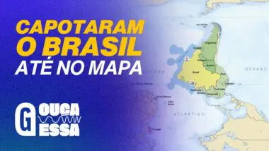 IBGE do governo Lula lança mapa-múndi de cabeça para baixo