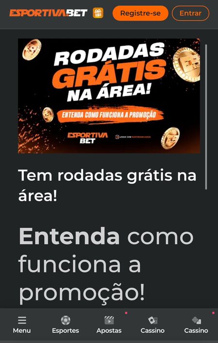 Rodadas grátis na Esportivabet