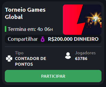 Oferta de Torneios na Betano
