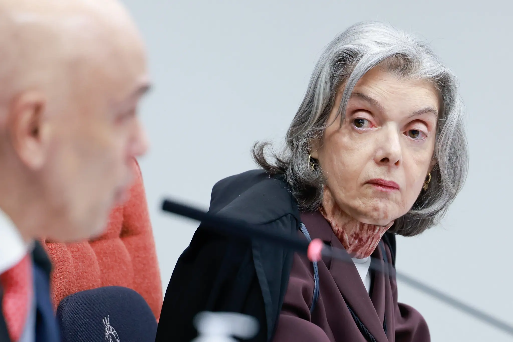 Alexandre de Moraes e Cármen Lúcia no STF