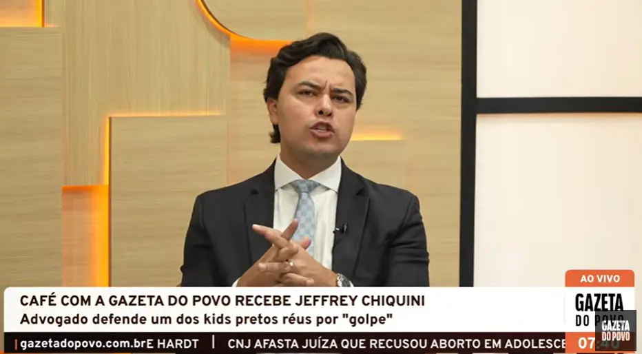 Advogado Jeffrey Chiquini critica a postura do STF no caso de suposto golpe de Estado.