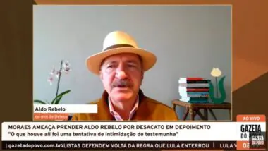 Ex-ministro Aldo Rebelo (MDB) participou nesta segunda-feira (26) do Café com a Gazeta do Povo.