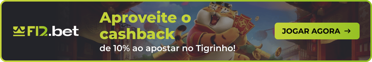Aproveite o cashback de 10% ao apostar no Tigrinho F12.bet