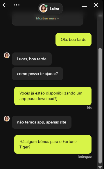 suporte do tigrinho