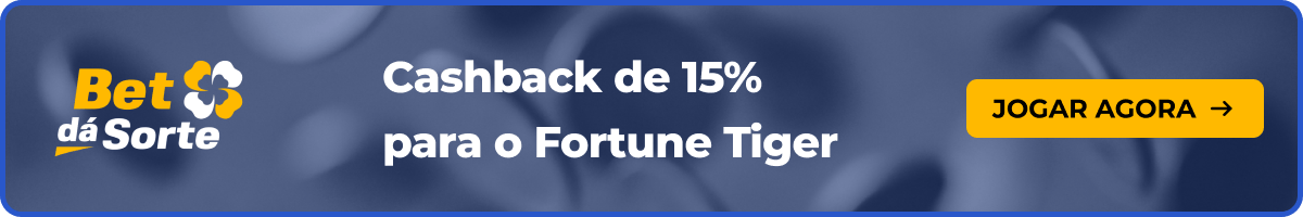 Cashback de 15% para o Fortune Tiger na Betdasorte