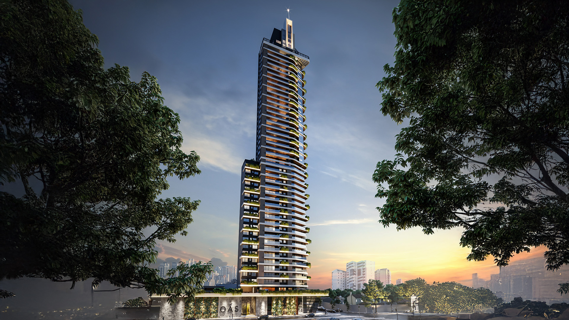 OÁS tem compromisso com a sustentabilidade. O projeto está em processo de obtenção do selo GBC (Green Building Council), que reconhece construções comprometidas com práticas ambientais responsáveis