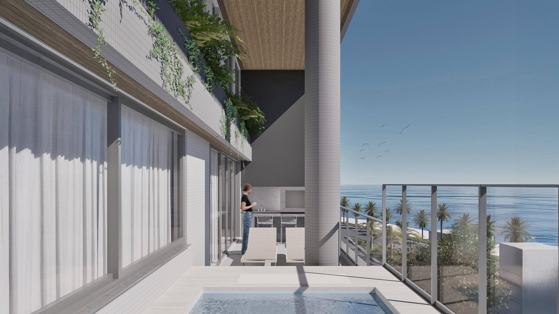 O La Vista tem uma conexão fluida entre interior e exterior, em uma composição estética e emocional que transforma o imóvel em extensão da natureza