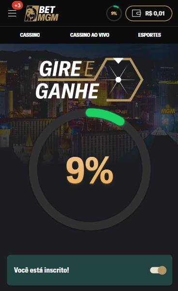 Gire e Ganhe BetMGM
