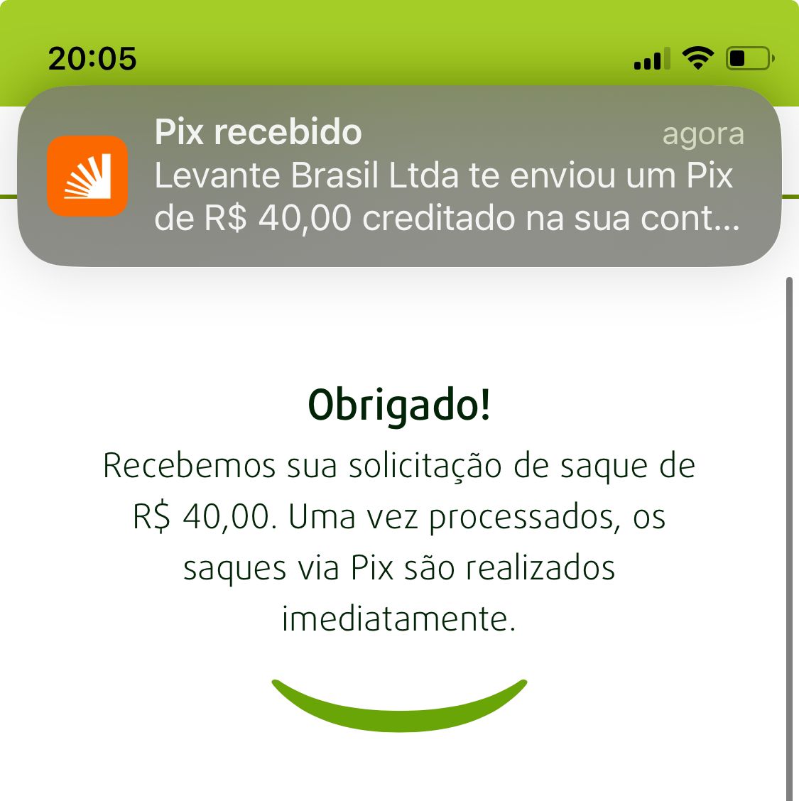 saque na plataforma de 3 reais