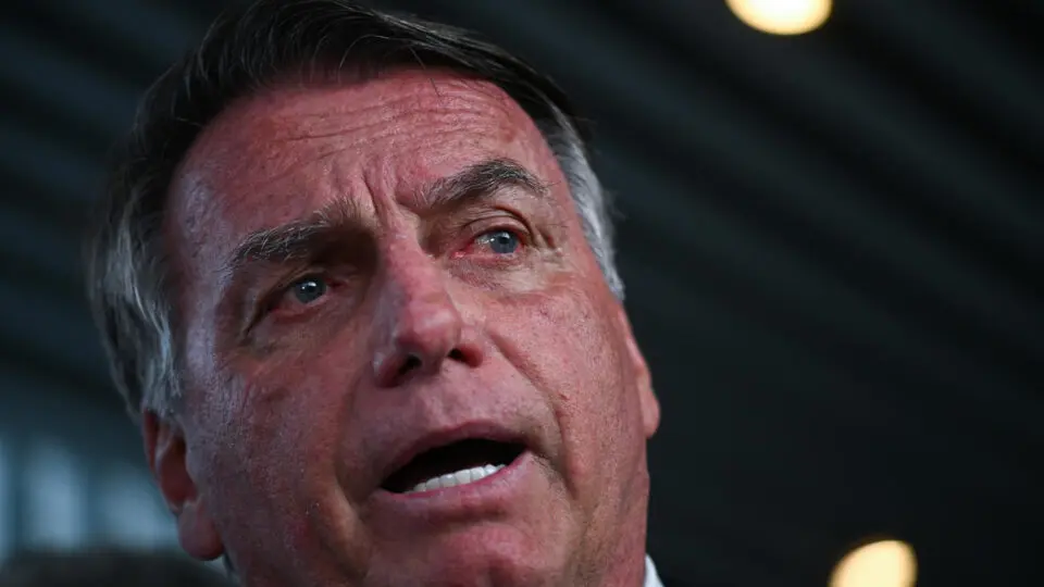 O ex-presidente Jair Bolsonaro, que interrompeu agenda em Goiânia apos passar mal