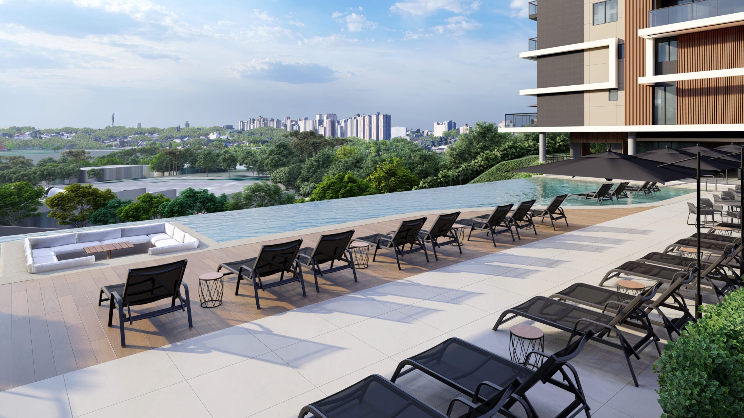 O complexo Reserva Barigui oferece duas opções residenciais que se destacam pelas vistas privilegiadas e pelo alto padrão construtivo.