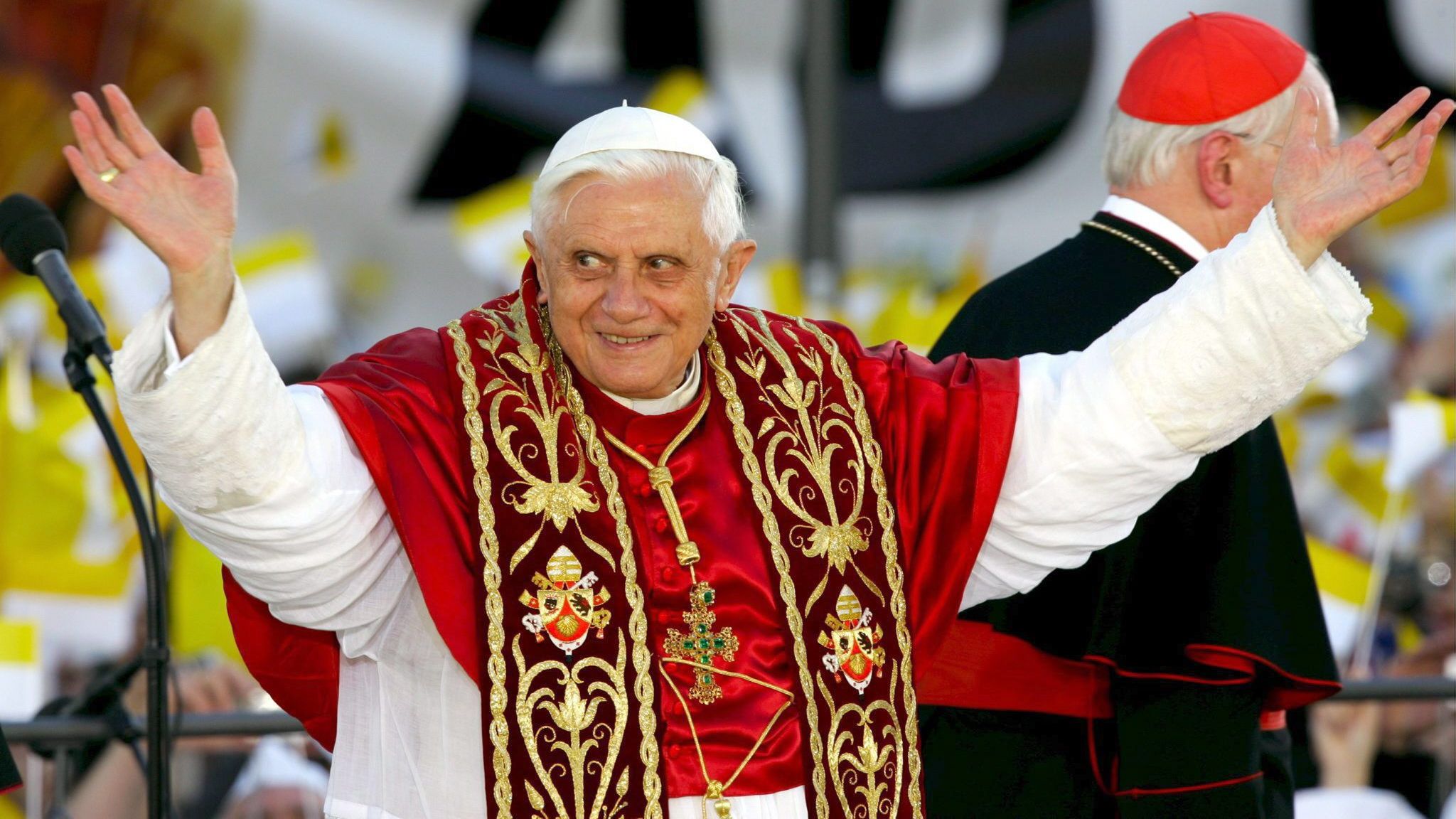 O papa Bento XVI em visita à Alemanha, em 2006.