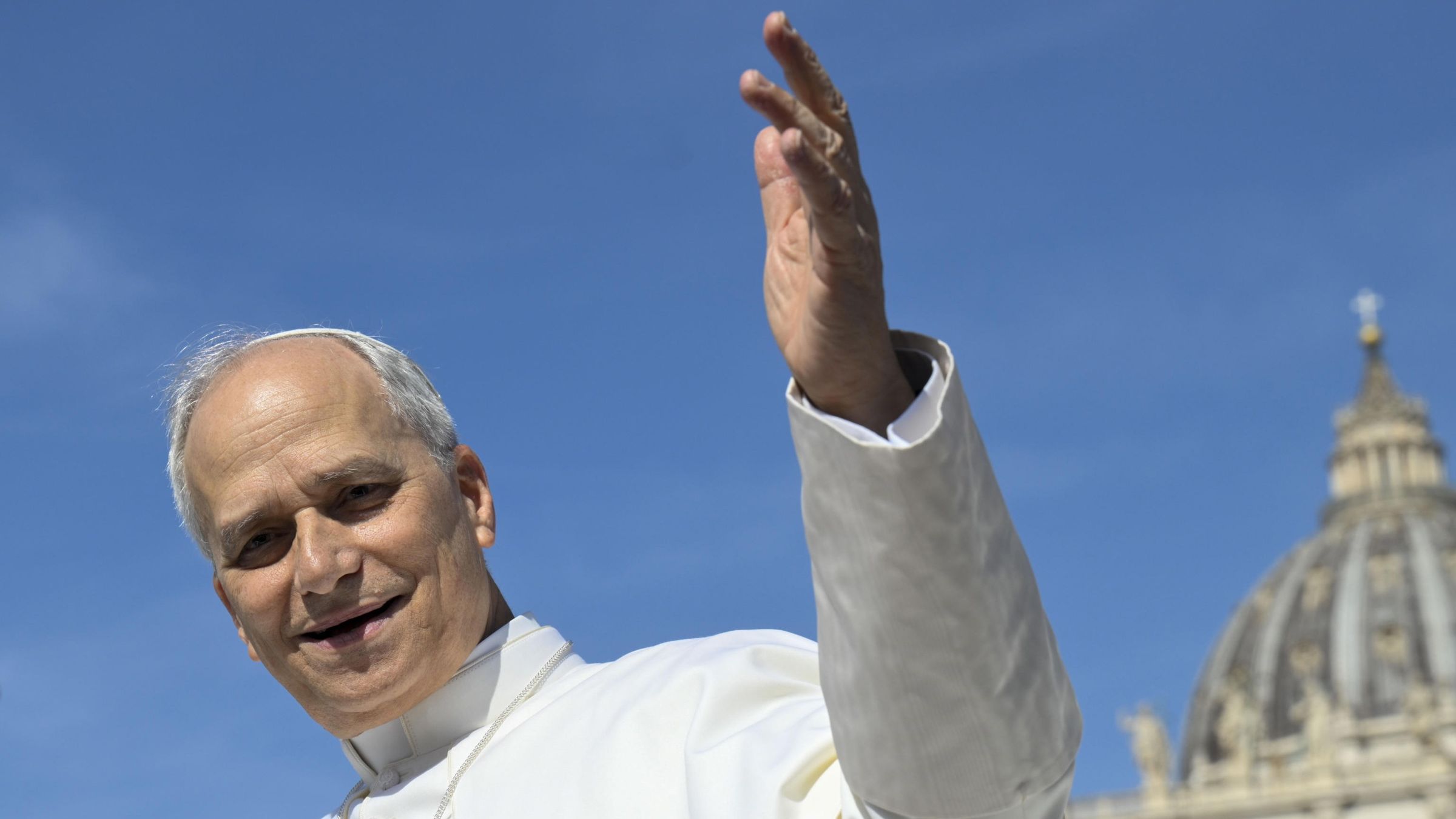 O papa Leão XIV durante audiência na Praça de São Pedro, em 4 de junho.