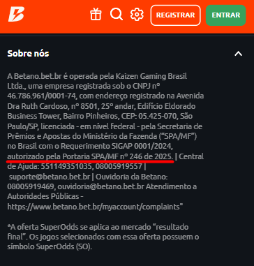site de apostas licenciado