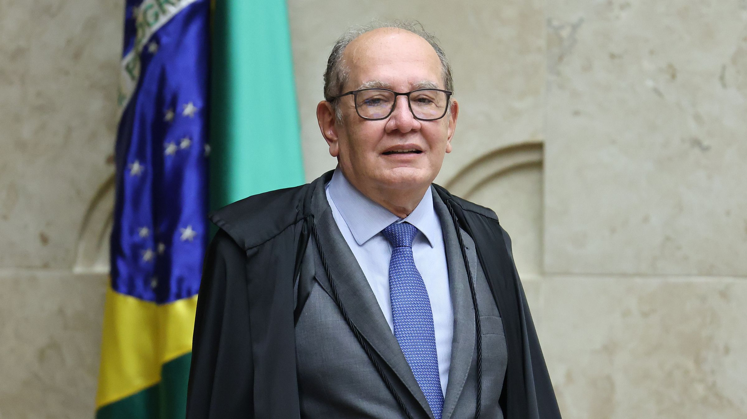 Gilmar Mendes durante sessão de 11 de junho do STF, quando elogiou o &#8220;regime chinês&#8221;.