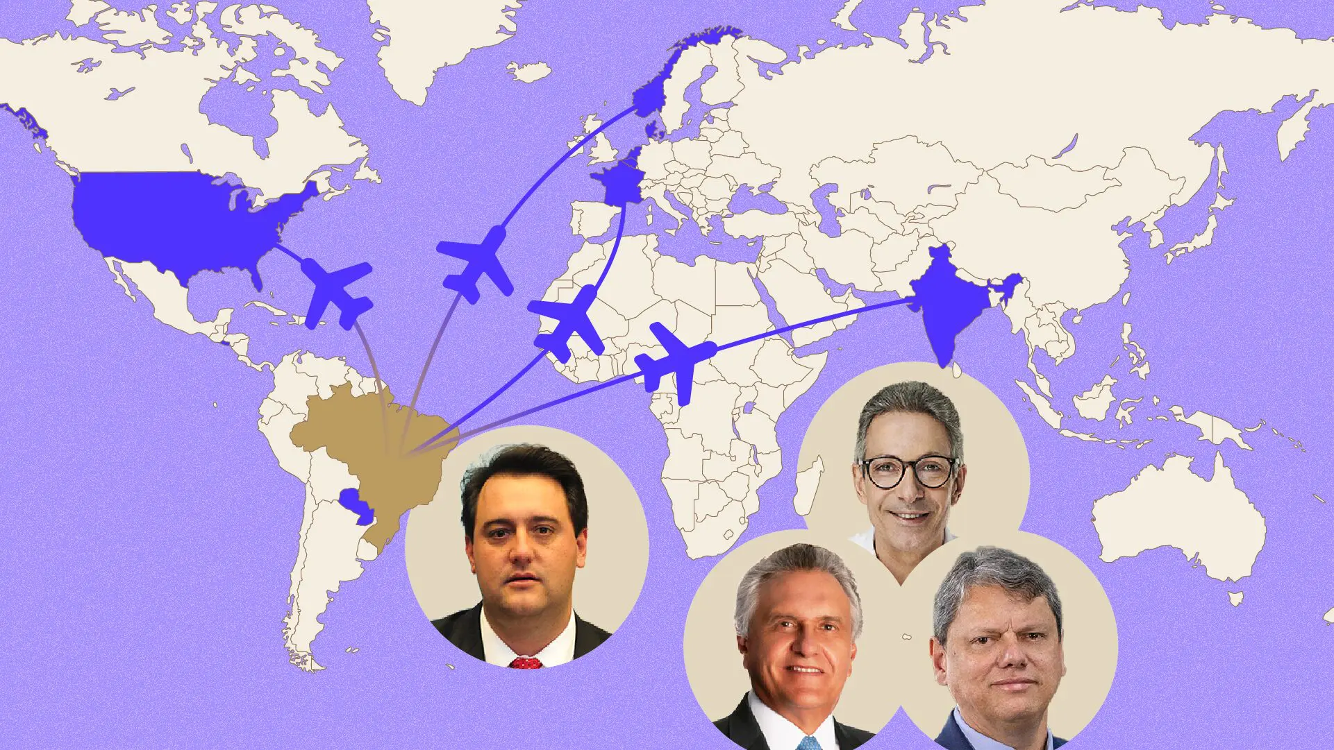 governadores viagens internacionais