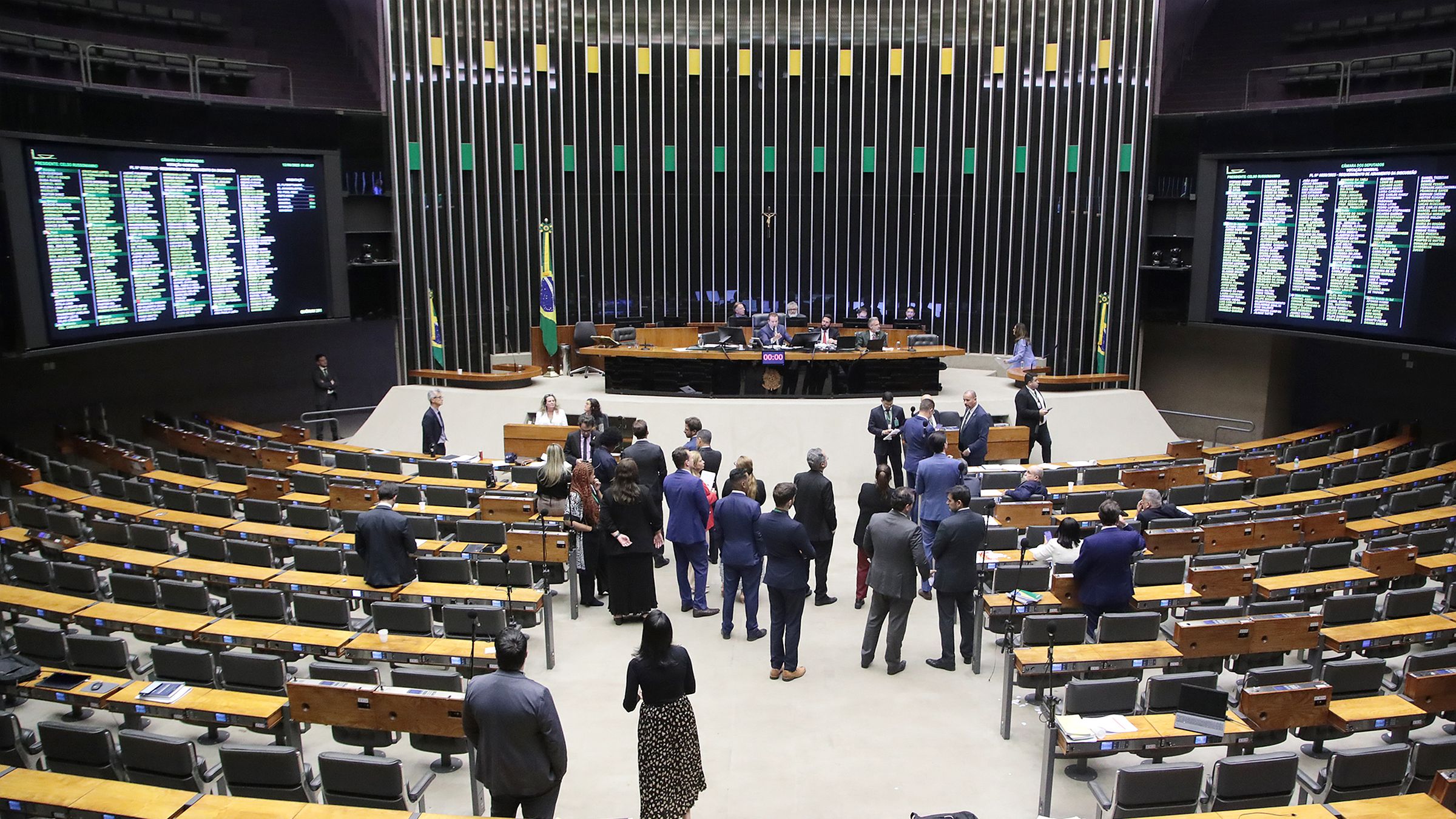 Plenário da Câmara dos Deputados durante sessão.