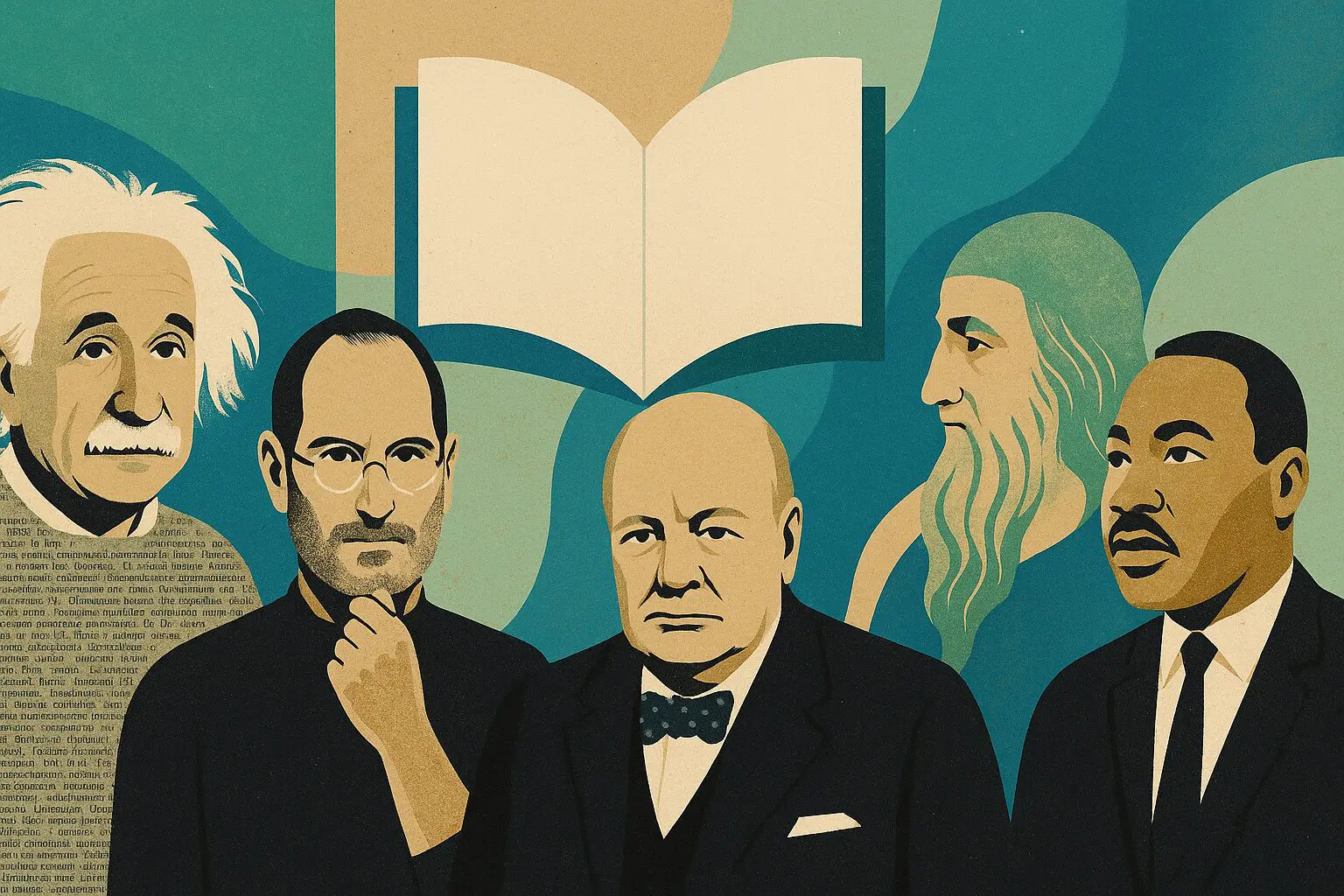 Em “Princípios: Seu Guia Diário”, Ray Dalio afirma que seria incrível conhecer os princípios que guiaram gênios como Albert Einstein, Steve Jobs, Winston Churchill, Leonardo da Vinci e Martin Luther King Jr.