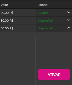 Sessão de bônus com apostas grátis