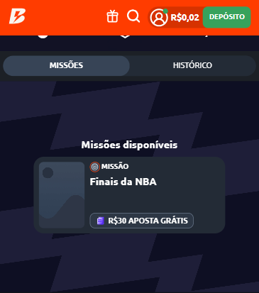 missões de bônus betano