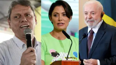 Michelle e Tarcísio venceriam Lula com folga em SC em 2026, aponta pesquisa