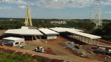 Ponte da Integração em Foz do Iguaçu entre o Brasil e o Paraguai