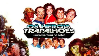 Cartaz do filme "Os Heróis Trapalhões - Uma Aventura na Selva"