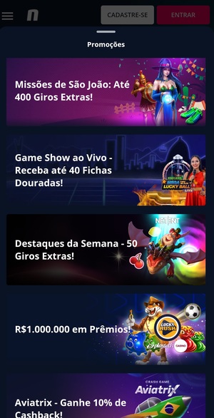  Missões com rodadas grátis na Novibet
