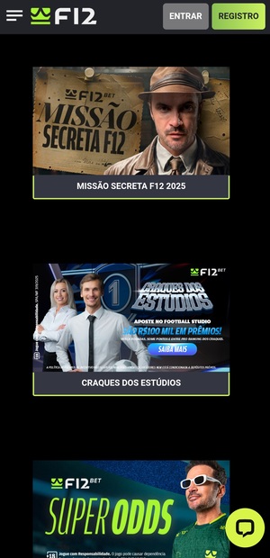 Missão secreta na F12.Bet