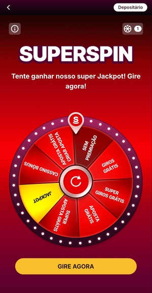 SuperSpins com rodadas grátis na Superbet