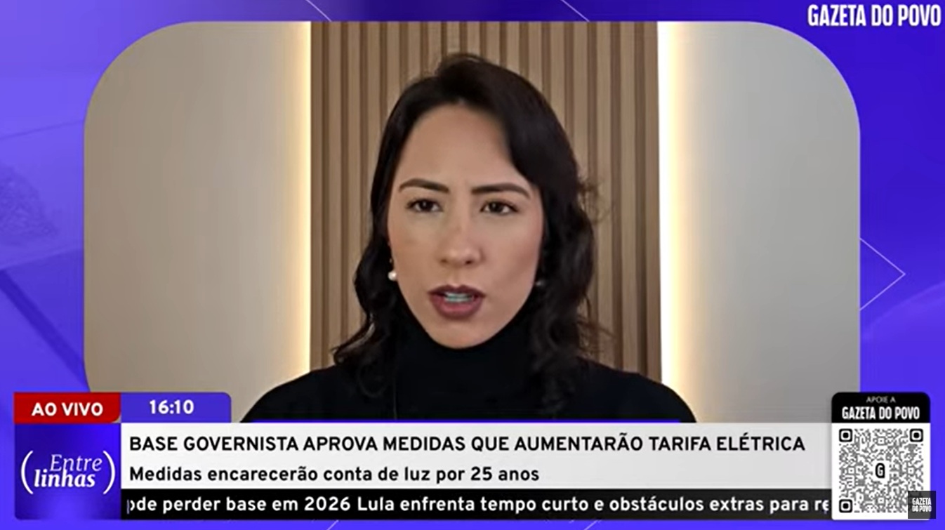Jornalista Desirée Peñalba avaliou que conta de luz deve ficar 3,5% mais cara até 2050 após veto do Congresso Nacional.