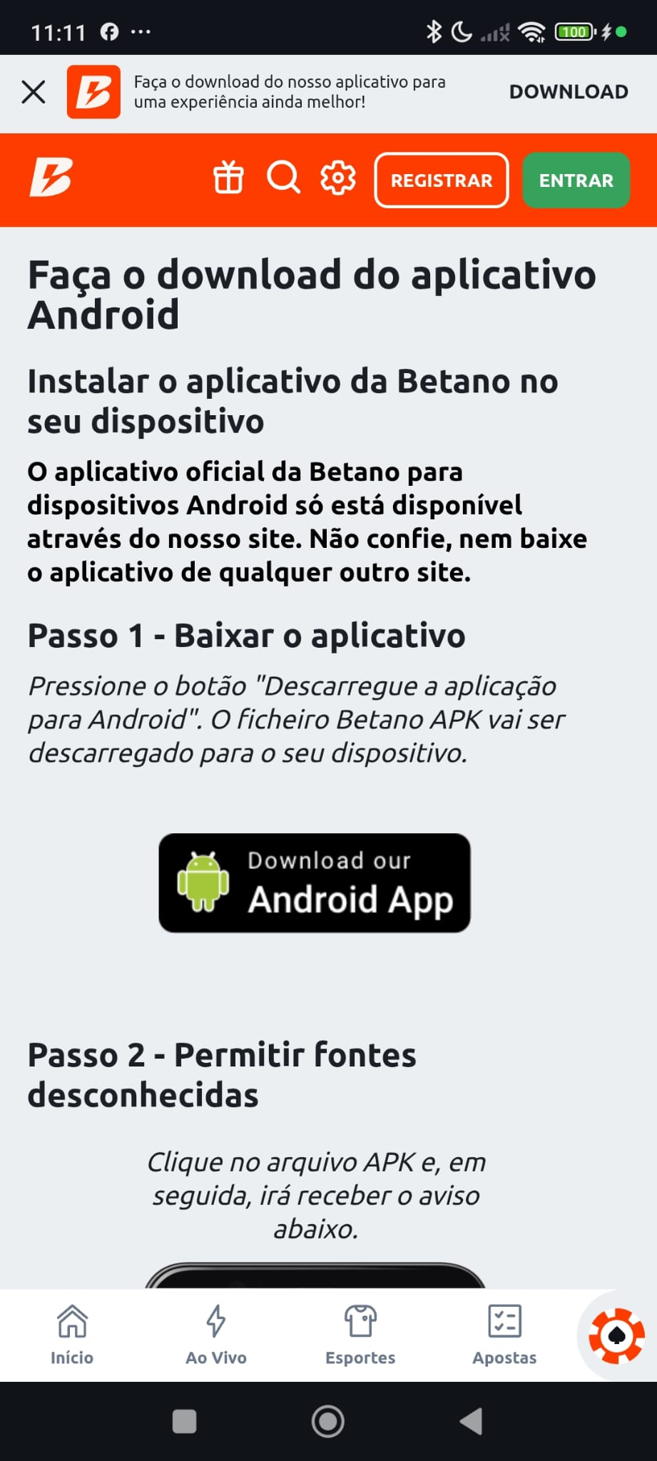 App Betano