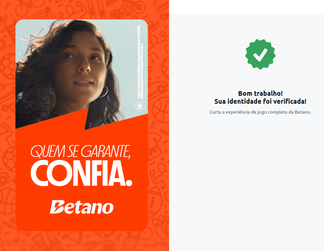 verificação de identidade na Betano
