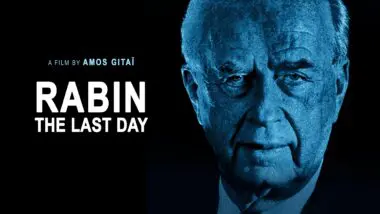 Imagem do filme "O Último Dia de Yitzhak Rabin", que recorda assassinato do primeiro-ministro