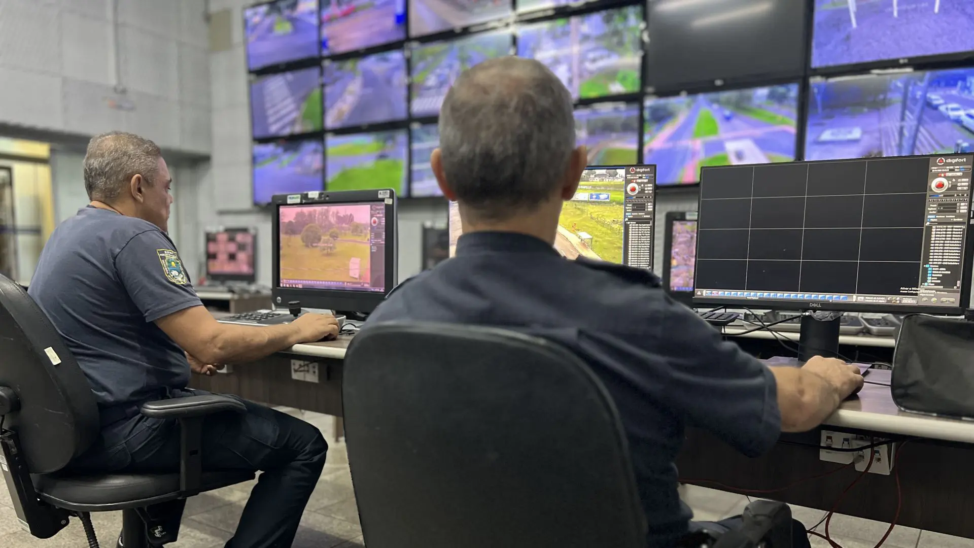 Sistema de videomonitoramento permite ação rápida dos agentes de segurança.